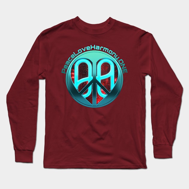 PeaceLoveHarmony.ONE F/B Long Sleeve T-Shirt by Peace Love and Harmony